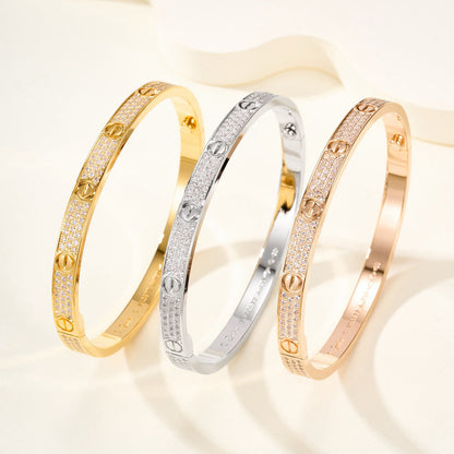 [⭐moonlume]LOVE BRACELET 4.8MM DIAMOND-PAVED
