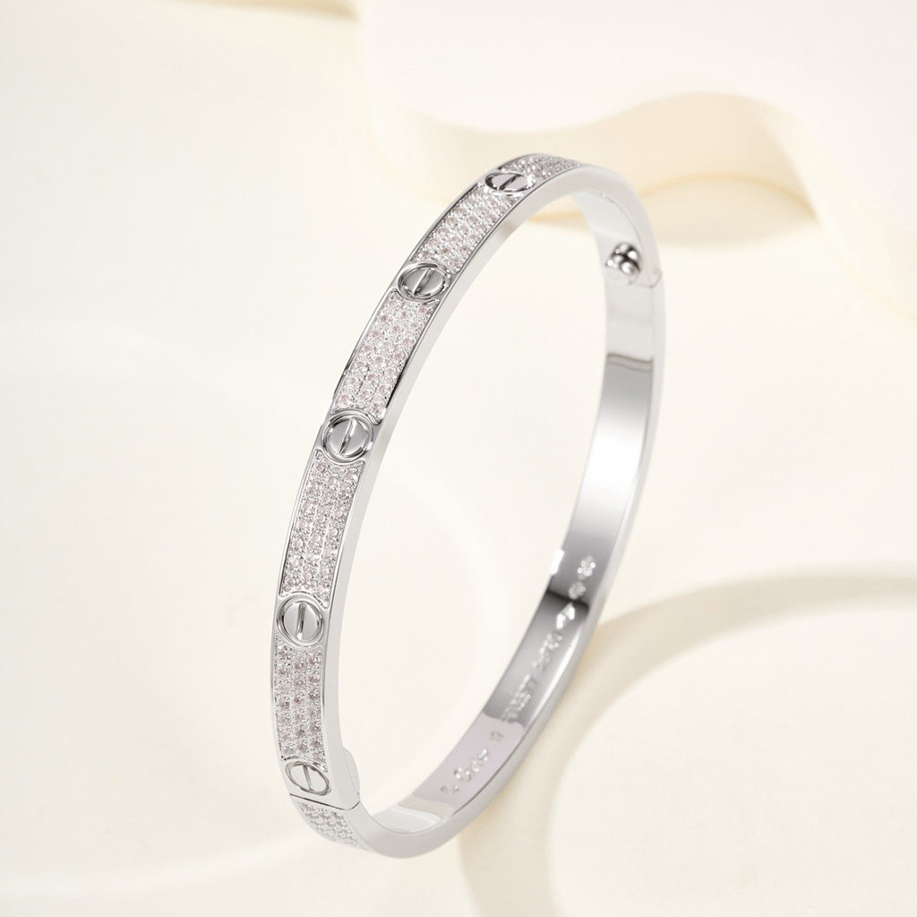 [⭐moonlume]LOVE BRACELET 4.8MM DIAMOND-PAVED