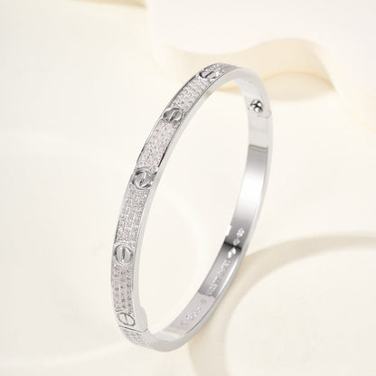 [⭐moonlume]LOVE BRACELET 4.8MM DIAMOND-PAVED