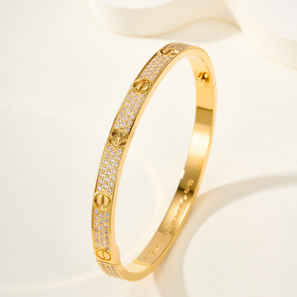 [⭐moonlume]LOVE BRACELET 4.8MM DIAMOND-PAVED