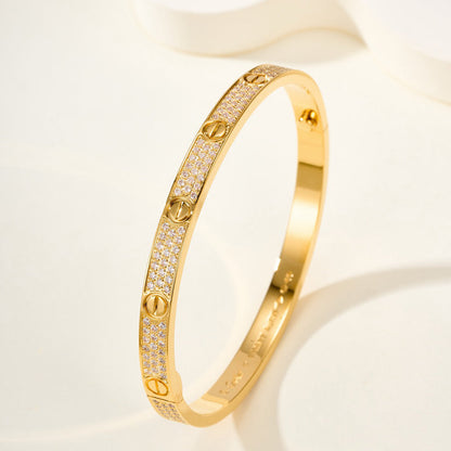 [⭐moonlume]LOVE BRACELET 4.8MM DIAMOND-PAVED