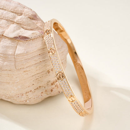 [⭐moonlume]LOVE BRACELET 4.8MM DIAMOND-PAVED