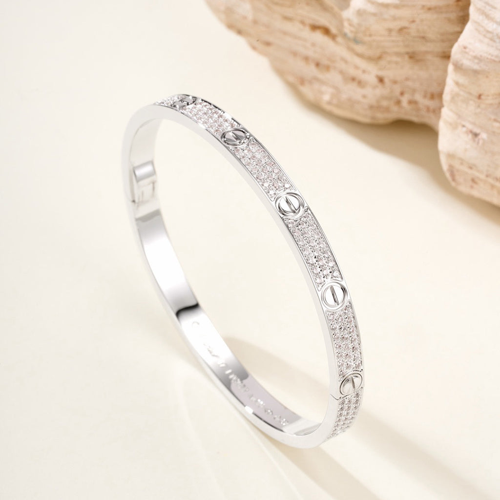 [⭐moonlume]LOVE BRACELET 4.8MM DIAMOND-PAVED