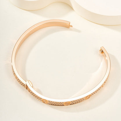 [⭐moonlume]LOVE BRACELET 4.8MM DIAMOND-PAVED
