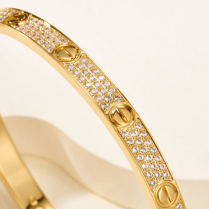 [⭐moonlume]LOVE BRACELET 4.8MM DIAMOND-PAVED