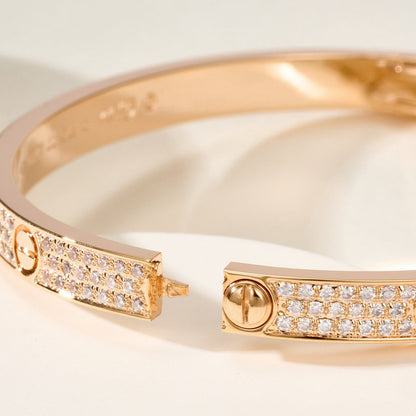 [⭐moonlume]LOVE BRACELET 4.8MM DIAMOND-PAVED