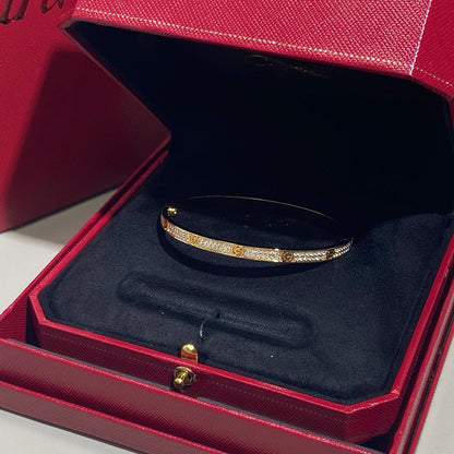 [⭐moonlume]LOVE BRACELET 3.65MM DIAMOND-PAVED