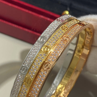 [⭐moonlume]LOVE BRACELET 3.65MM DIAMOND-PAVED