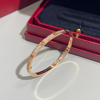 [⭐moonlume]LOVE BRACELET 3.65MM DIAMOND-PAVED