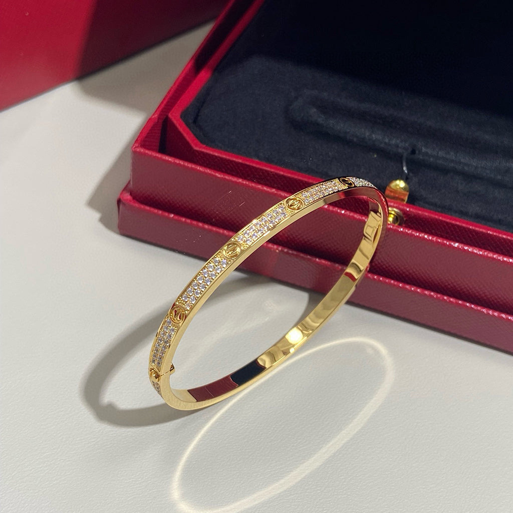 [⭐moonlume]LOVE BRACELET 3.65MM DIAMOND-PAVED