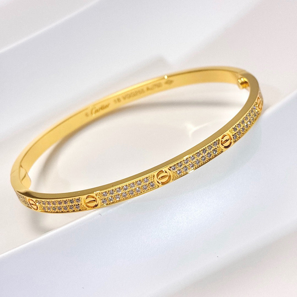 [⭐moonlume]LOVE BRACELET 3.65MM DIAMOND-PAVED
