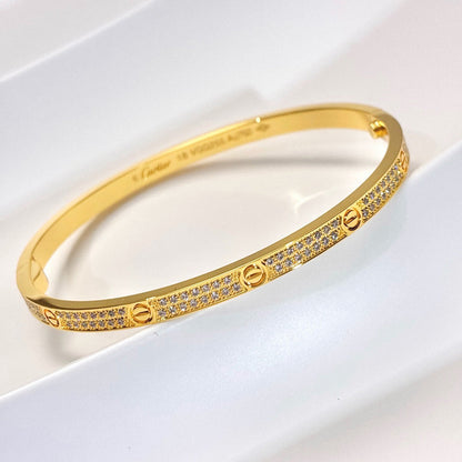 [⭐moonlume]LOVE BRACELET 3.65MM DIAMOND-PAVED