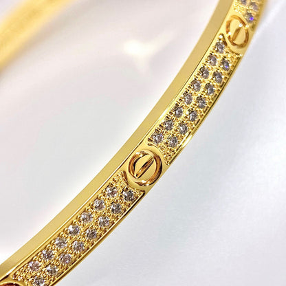 [⭐moonlume]LOVE BRACELET 3.65MM DIAMOND-PAVED