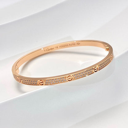 [⭐moonlume]LOVE BRACELET 3.65MM DIAMOND-PAVED