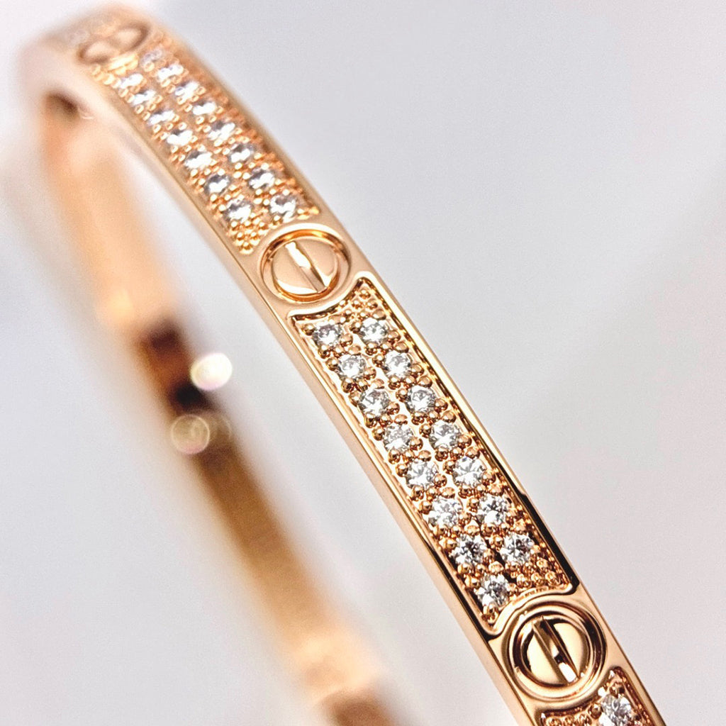 [⭐moonlume]LOVE BRACELET 3.65MM DIAMOND-PAVED