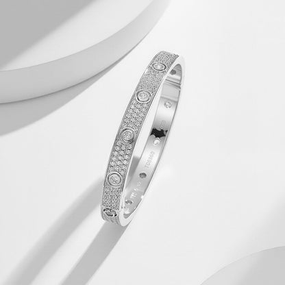 [⭐moonlume]LOVE BRACELET 6.1MM DIAMOND-PAVED 10 BIG DIAMONDS