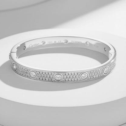 [⭐moonlume]LOVE BRACELET 6.1MM DIAMOND-PAVED 10 BIG DIAMONDS