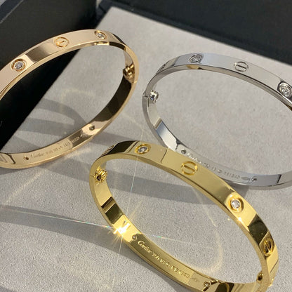 [⭐moonlume]LOVE BRACELET 6.1MM 4 DIAMONDS