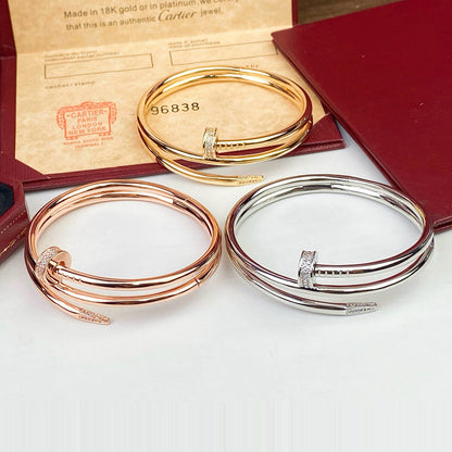 [⭐moonlume]JUSTE BRACELET 3.5MM DOUBLE ROW DIAMOND
