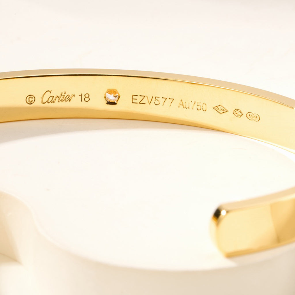 [⭐moonlume]LOVE BRACELET 6.1MM 1 DIAMOND OPEN CUFF