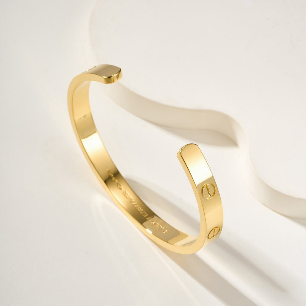 [⭐moonlume]LOVE BRACELET 6.1MM OPEN CUFF