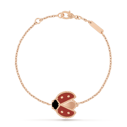 [⭐moonlume]LUCKY SPRING 1 MOTIF PINK GOLD BRACELET