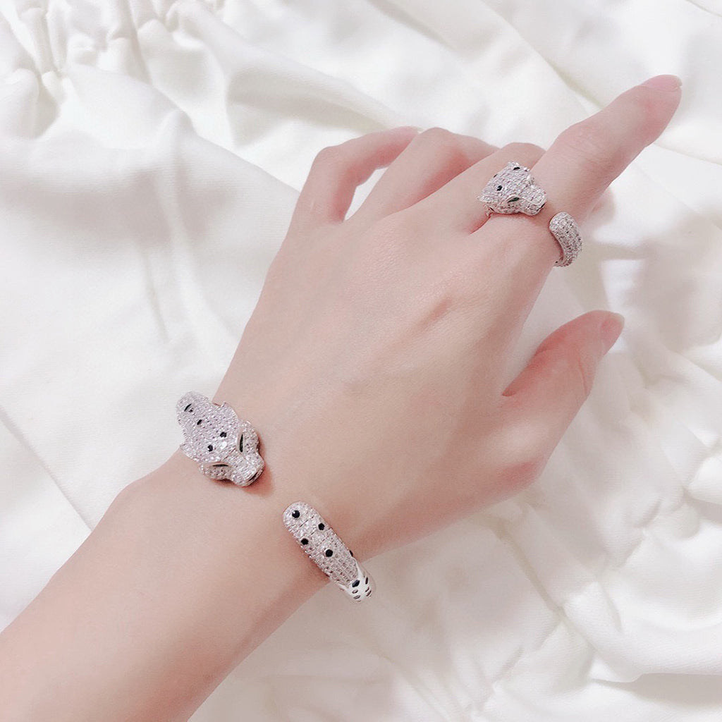 [⭐moonlume]PANTHERE BIG BRACELET DIAMONDS