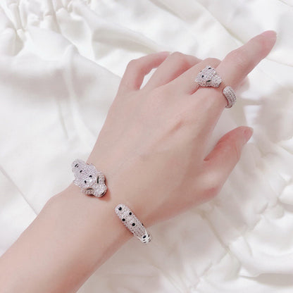 [⭐moonlume]PANTHERE BIG BRACELET DIAMONDS