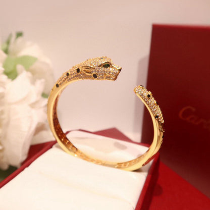 [⭐moonlume]PANTHERE BIG BRACELET DIAMONDS