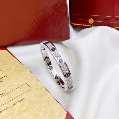 [⭐moonlume]LOVE BRACELET 6.1MM DIAMOND-PAVED CERAMIC