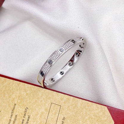 [⭐moonlume]LOVE BRACELET 6.1MM DIAMOND-PAVED CERAMIC