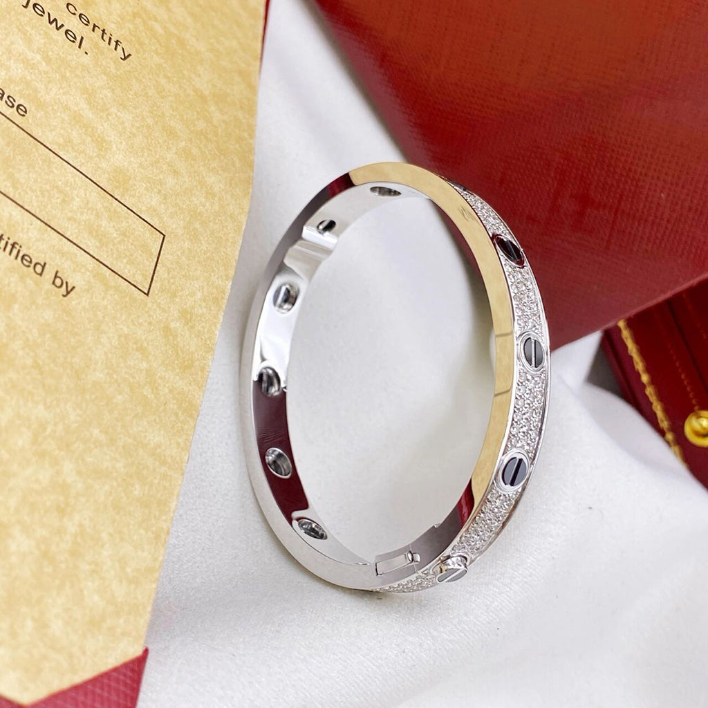 [⭐moonlume]LOVE BRACELET 6.1MM DIAMOND-PAVED CERAMIC