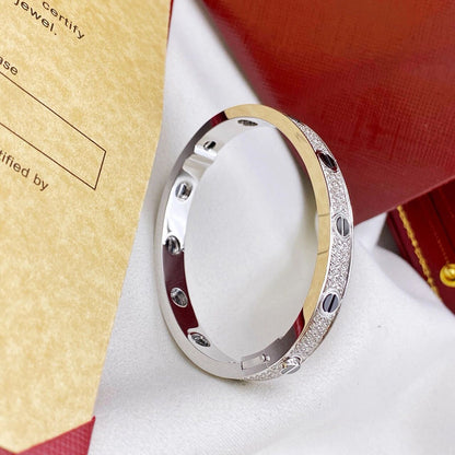 [⭐moonlume]LOVE BRACELET 6.1MM DIAMOND-PAVED CERAMIC