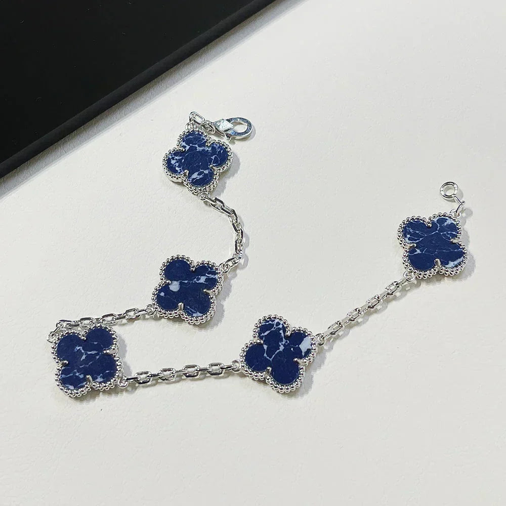[⭐moonlume]CLOVER 5 MOTIF PIETERSITE BRACELET COLLECTION