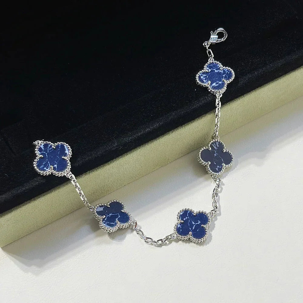 [⭐moonlume]CLOVER 5 MOTIF PIETERSITE BRACELET COLLECTION