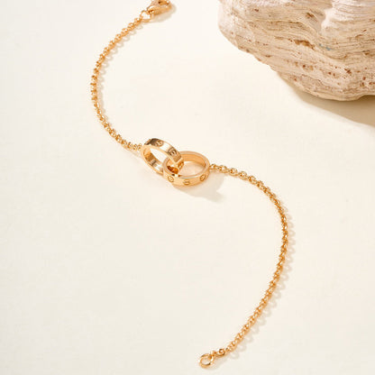 [⭐moonlume]LOVE BRACELET DOUBLE RING