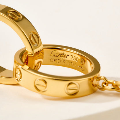 [⭐moonlume]LOVE BRACELET DOUBLE RING