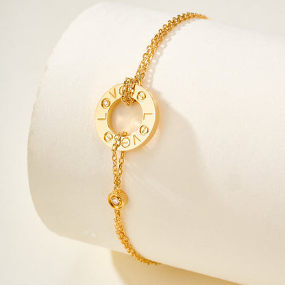 [⭐moonlume]LOVE BRACELET 2 DIAMOND