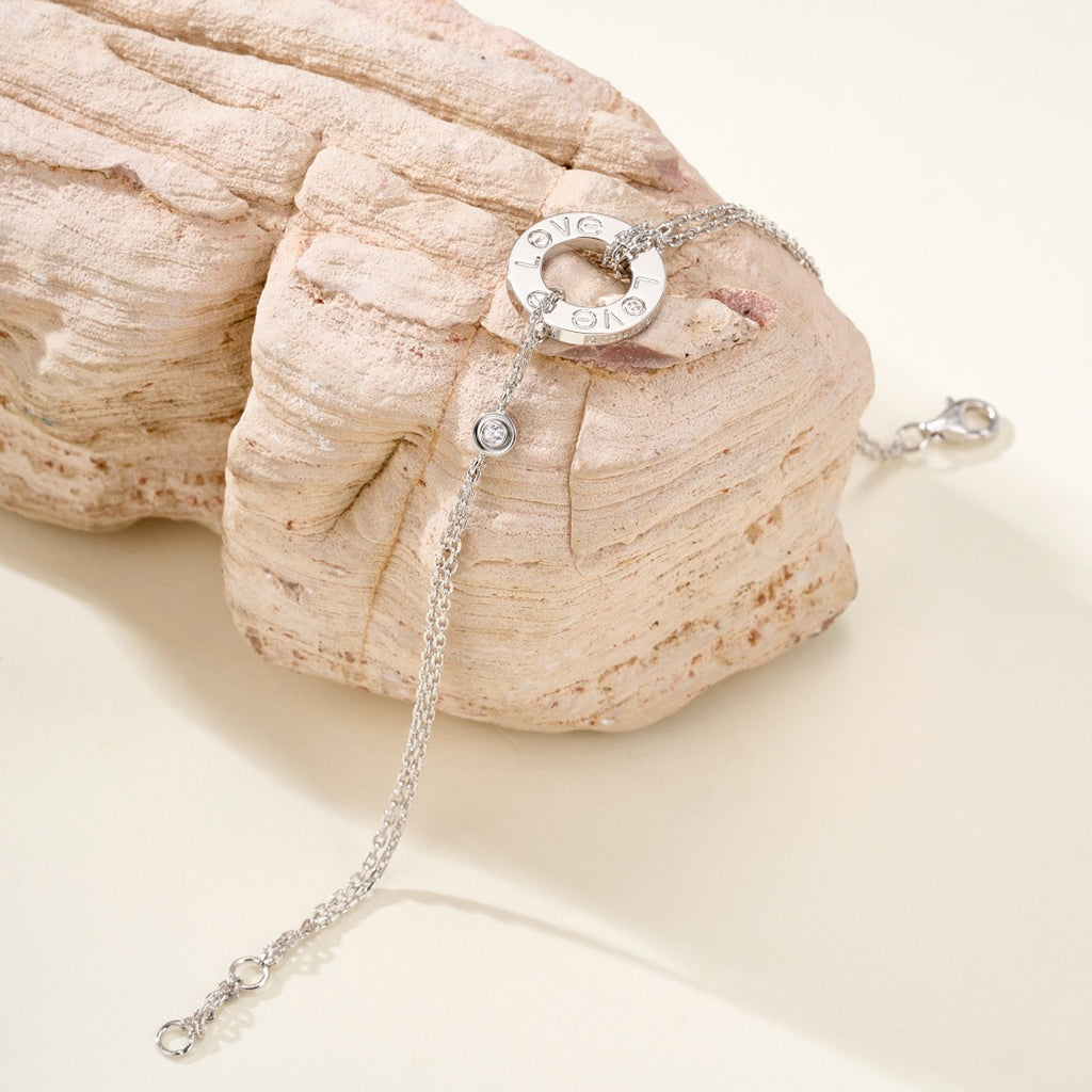 [⭐moonlume]LOVE BRACELET 2 DIAMOND