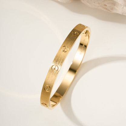 [⭐moonlume]LOVE BRACELET 6.1MM BRUSHED