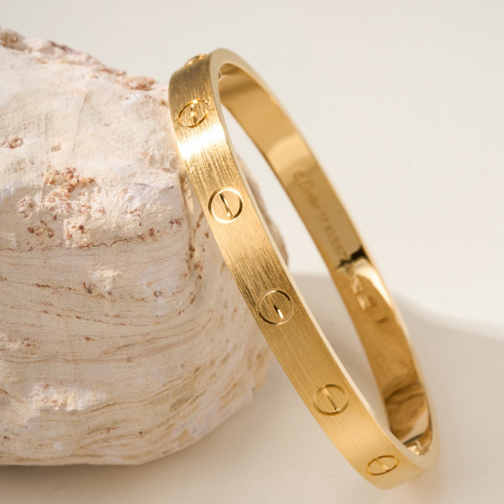 [⭐moonlume]LOVE BRACELET 6.1MM BRUSHED
