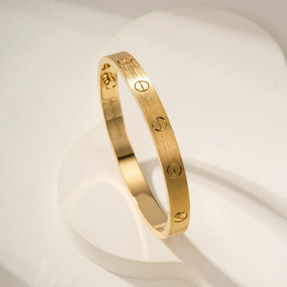 [⭐moonlume]LOVE BRACELET 6.1MM BRUSHED