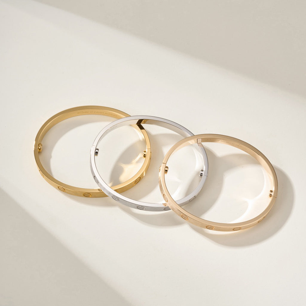 [⭐moonlume]LOVE BRACELET 6.1MM BRUSHED