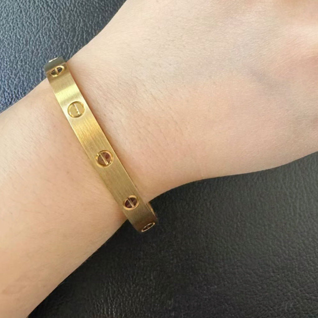 [⭐moonlume]LOVE BRACELET 6.1MM BRUSHED