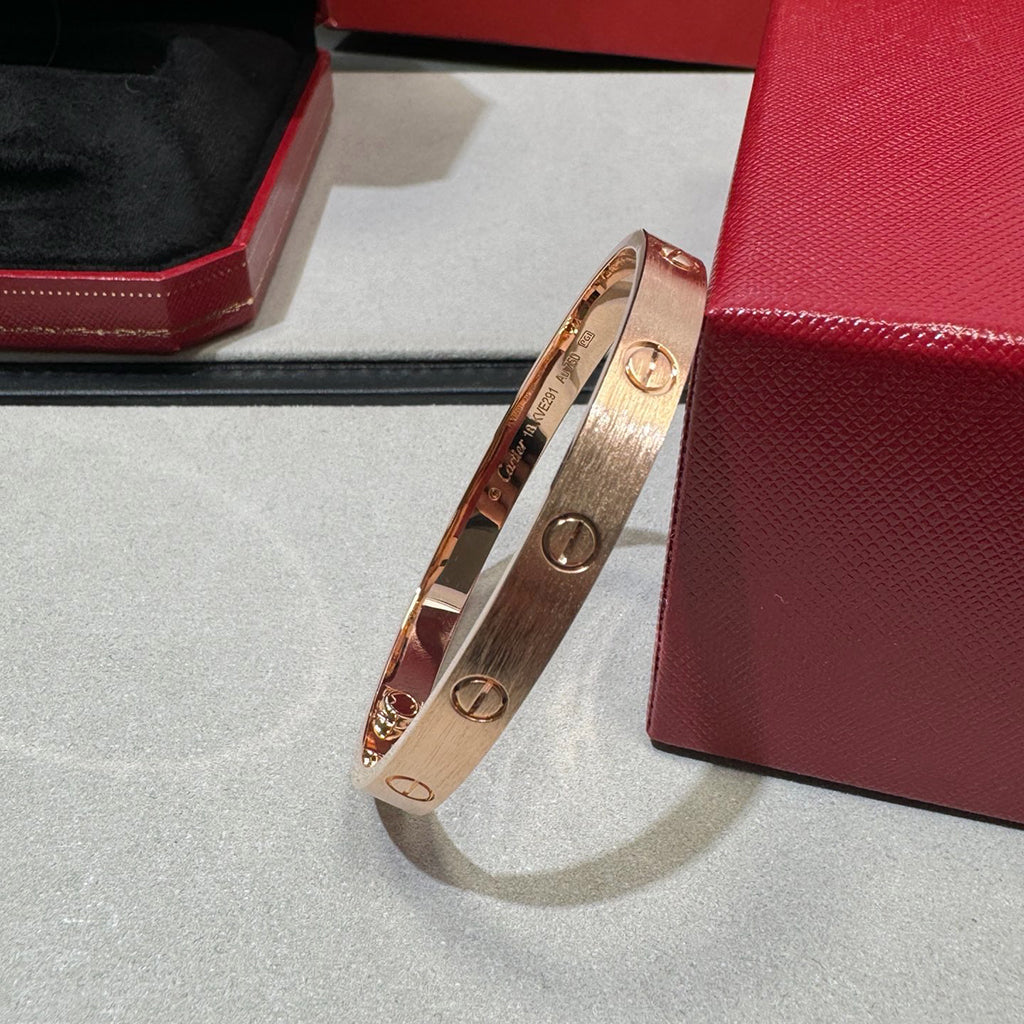 [⭐moonlume]LOVE BRACELET 6.1MM BRUSHED