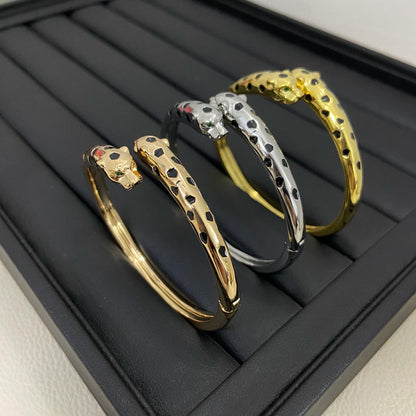 [⭐moonlume]PANTHERE DOUBLE HEADED OPEN BRACELET