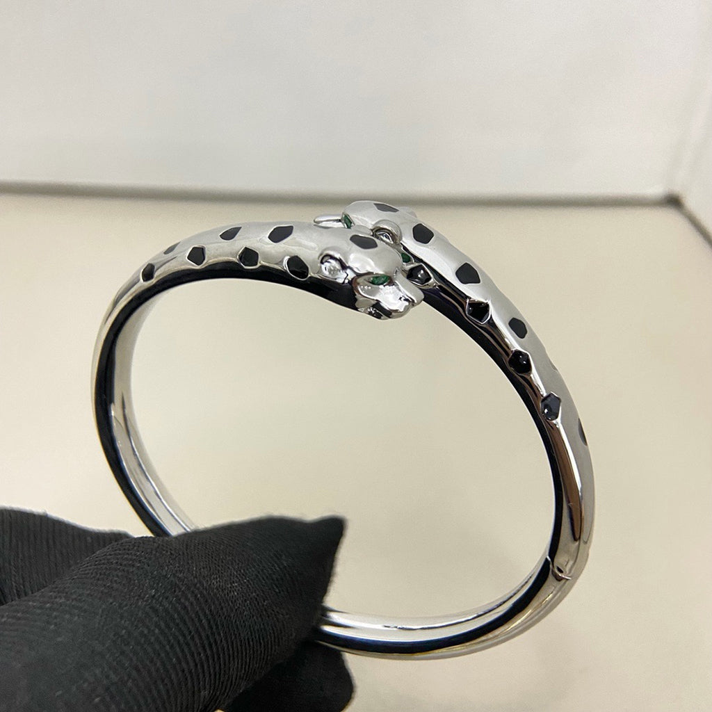 [⭐moonlume]PANTHERE DOUBLE HEADED OPEN BRACELET