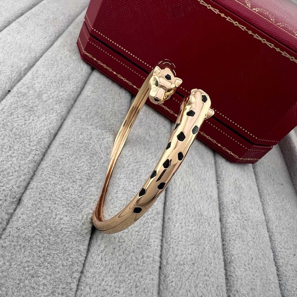 [⭐moonlume]PANTHERE DOUBLE HEADED OPEN BRACELET