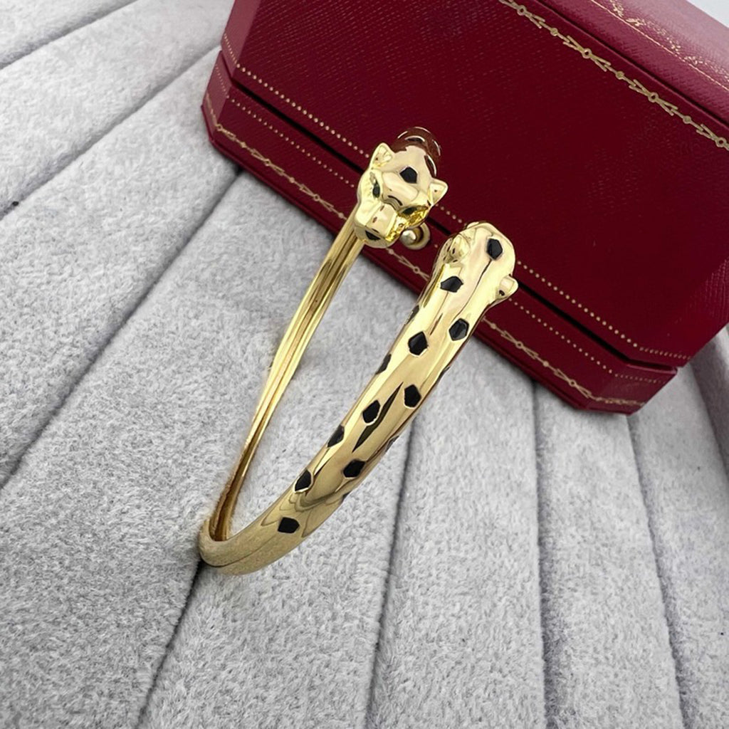 [⭐moonlume]PANTHERE DOUBLE HEADED OPEN BRACELET
