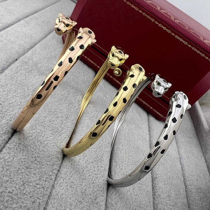 [⭐moonlume]PANTHERE DOUBLE HEADED OPEN BRACELET